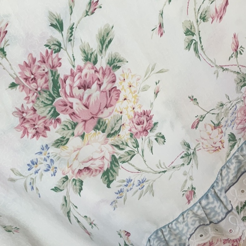 Waverly vintage full size top flat sheet - Picture 3 of 8